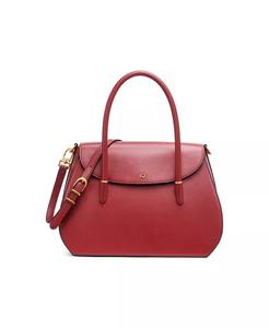 Кожаная сумка-портфель Donna Karan Bellerose с двойной ручкой сверху Donna Karan New York, черный