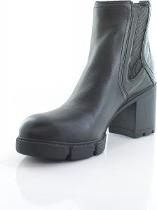 Женские кожаные челси-бутсы Naturalizer Mindy с блочным каблуком, Black