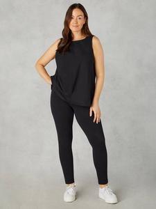 Леггинсы из тонкого джерси с изгибами обычной длины Live Unlimited, черный