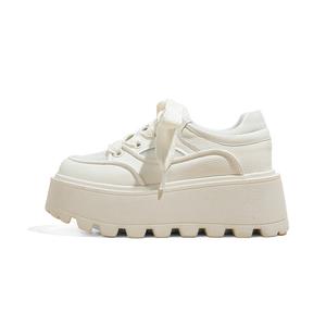 Женские скейтерские кеды A poinsettia princess, бежевый