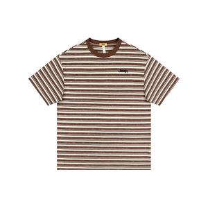 Футболка Unisex Crew Neck тонкая прямая посадка Jeep, красный белый stripes