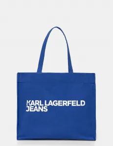 Хлопковая сумочка Karl Lagerfeld Jeans, синий