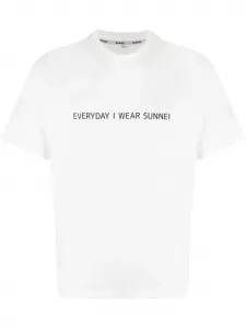 Футболка с надписью Sunnei, белый