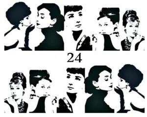 Водные наклейки на ногти - №24, inna