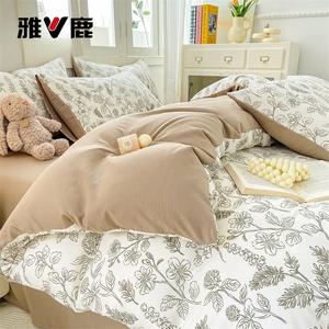 Yalu Пододеяльник 150х200 см, мультяшный принт, класс А для мам и малышей