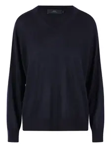 Рифленый свитер с V-образным вырезом Arch4, синий