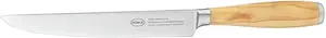 Нож для мяса RÖSLE "Artesano", (1 шт.), для мяса, производство Золинген, лезвие из специальной стали, оливковое дерево Общая длина 34,5 см, Длина лезвия 20 см., цвет holzfarben/silberfarben