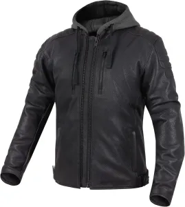 Мужская мотоциклетная куртка REBELHORN Impala, кожаная, с защитой локтей и плеч, съемным капюшоном, размеры до 10XL, Schwarz perforiert