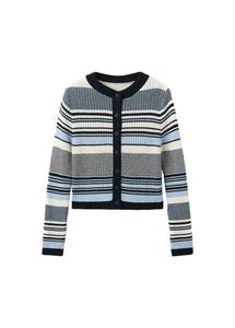 MANGO Кардиган 'Mina' в цветах Marine Blue, Smoke Blue, Pastel Blue