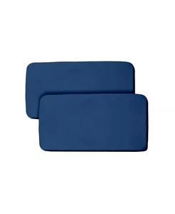 Дышащая детская универсальная простыня и водонепроницаемый чехол для матраса для люльки размером 33 x 15 дюймов (2 шт.) Breathablebaby, синий