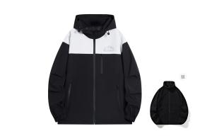 BOBBY ABLEY Ветровка унисекс, Black White (Comes with Thickened and Fleece-Lined Liner)