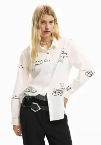 Блузка с длинными рукавами и пуговицами paradise Desigual, White