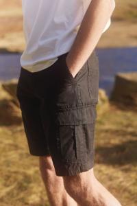 Хлопковые шорты карго Next, черный