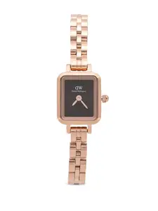 Часы Quadro Mini Arch с тремя звеньями, 18 мм Daniel Wellington, коричневый