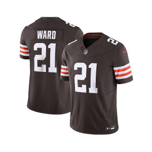 Мужская джерси Denzel Ward Brown Cleveland Browns Vapor FUSE Limited Nike, коричневый