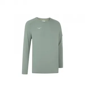 HOKA ONE ONE Футболка с длинным рукавом Men's Gray Green