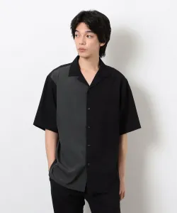 Легкая рубашка из полиэстера с открытым воротником (подходит для различных мероприятий) Comme Ca Ism, цвет Black