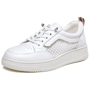 Кеды, скейтборд обувь женская низкая Kangnai, белый/черный