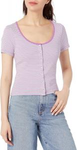 Женский топ Levi's Britt с застежкой спереди (также доступен в размере Plus), Sade Stripe Iris Orchid