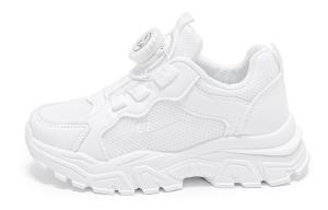 Warrior Wear-Resistant Низкие Детские Беговые Кроссовки, Белый Фиолетовый