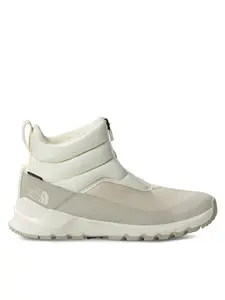 Женские зимние ботинки The North Face короткие стеганые, белый