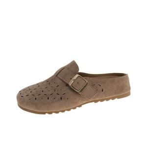 Take the Qin Женские тапочки с закрытым носком на резиновой подошве устойчивые к истиранию коробка - хаки, цвет Khaki