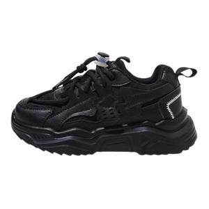 Нескользящие низкие детские кроссовки для повседневной носки WARRIOR, черный