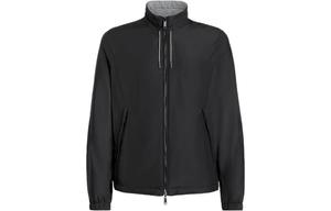 Zegna Куртка на молнии со шнурком Ermenegildo Zegna, черный