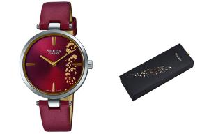 Женские часы CASIO SHEEN, Красный