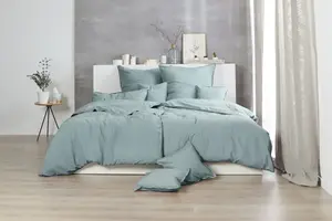 Наволочки Primera "Наволочки "Stone Washed", Primera (2 шт.)", (2 шт.), с имитацией камня 80х40 см, зеленый