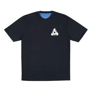 Футболка PALACE Reverso T-Shirt Black Purple Logo Printing Short Sleeve Unisex 'Black Blue', черный