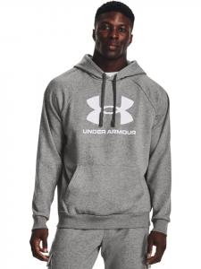 Толстовка UA Rival Fleece Logo Hoodie Under Armour, серый