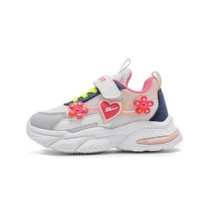 Нескользящие, износостойкие, дышащие, легкие, амортизирующие, низкие, детские кроссовки для повседневной носки WARRIOR, белый/синий/розовый