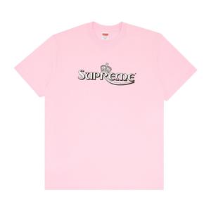 Футболка Supreme Crown, светло-розовая