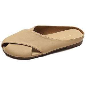 City camel Женские противоскользящие тапочки с закрытым носком на резиновой подошве - хаки, цвет Khaki