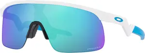 Молодежные солнцезащитные очки Oakley с резистором, цвет Polished White/Prizm Sapphire