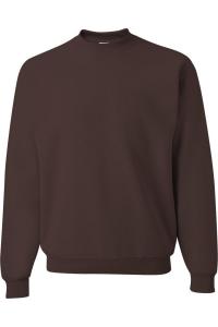 Толстовка с круглым вырезом JERZEES NuBlend, цвет chocolate