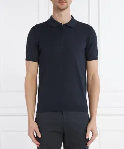 Футболка поло восемь Slim fit Oscar Jacobson, синий