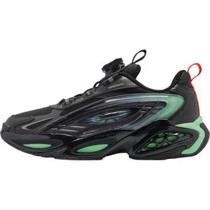 QIAODAN Низкие детские кроссовки с противоскользящей амортизацией, цвет черный, зеленый, для подростков