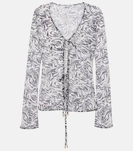 Пляжное пончо Vanessa с принтом зебра Bananhot, Zebra