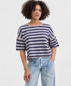 Женская футболка для регби Clean Free People, Navy Combo