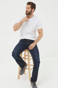 Джинсы прямого кроя с фатфейсом Fat Face, синий