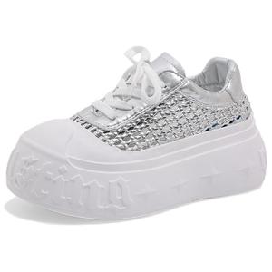 Craftsman gang Серебряные женские легкие кэжуал кеды на платформе с низким верхом, цвет Silver