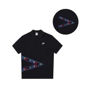 Nike Спортивная поло мужская black