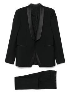 Костюм с атласной отделкой Tagliatore, черный