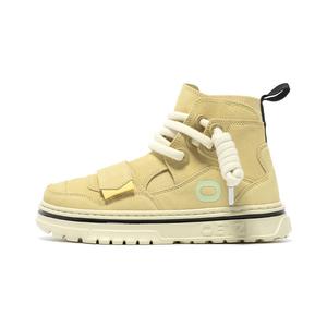 Кроссовки OETZI Stylish Skateboarding Shoes Unisex High-top Pale Yellow, светло-желтый