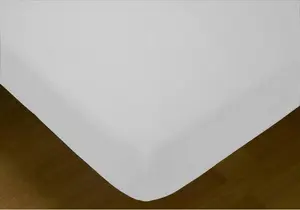 Простыня на резинке IRIS White King size Hosteline