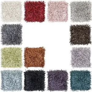 Подушка для интерьера с бахромой 45 см x 45 см "Oslo Red", подушка для головы, украшение для дивана Blyco