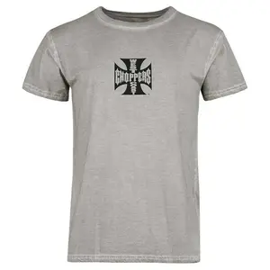Футболка с коротким рукавом West Coast Choppers OG LBC Cross, серый