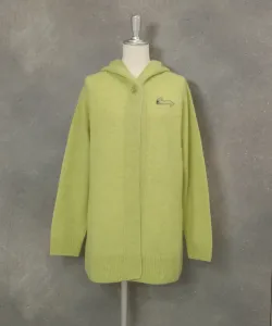 Вязаный кардиган с капюшоном из 100% шерсти яка Studio Picone, цвет Yellow(049)